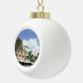 South Beach Keramische Bal Ornament (Rechts)
