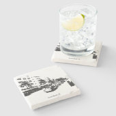 South Beach Marble Onderzetter (Zijkant)