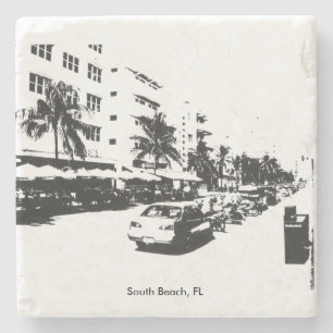 South Beach Marble Onderzetter