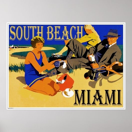 South Beach Miami  Beach Poster (Voorkant)