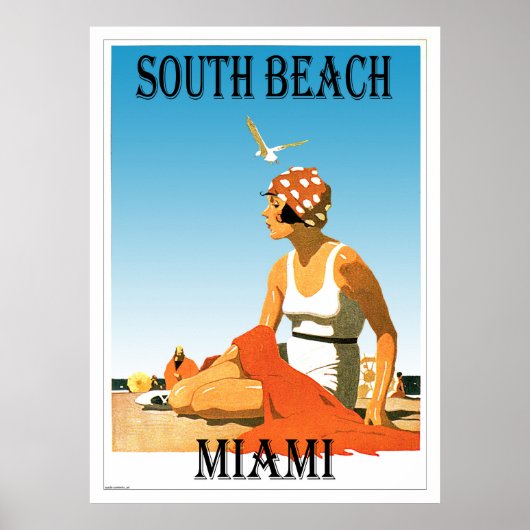 South Beach Miami  Beach Poster (Voorkant)