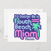 South Beach Miami Briefkaart (Voorkant / Achterkant)