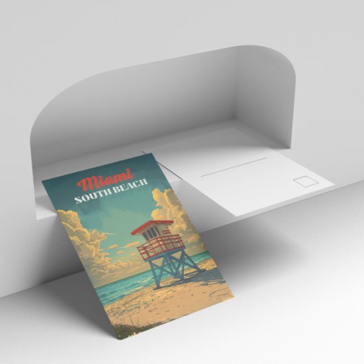  South Beach Miami Briefkaart