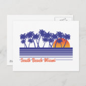 South Beach Miami Briefkaart (Voorkant / Achterkant)