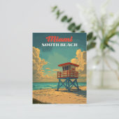  South Beach Miami Briefkaart (Staand voorkant)