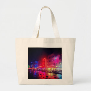 South Beach, Miami, Florida Art Deco Grote Tote Bag