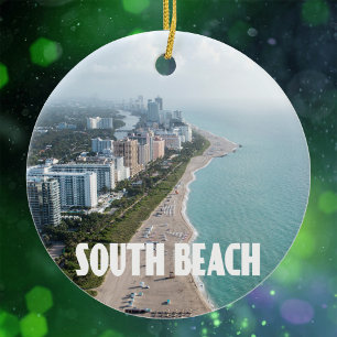 South Beach Miami Florida Coast foto Keramisch Ornament