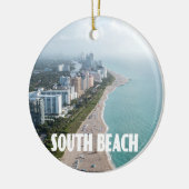 South Beach Miami Florida Coast foto Keramisch Ornament (Links)