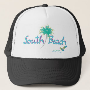 South Beach, Miami, Florida Teenslippers Trucker Pet