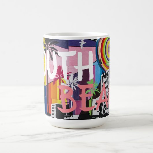 South Beach, Miami Floride, Café Mug (Centre)