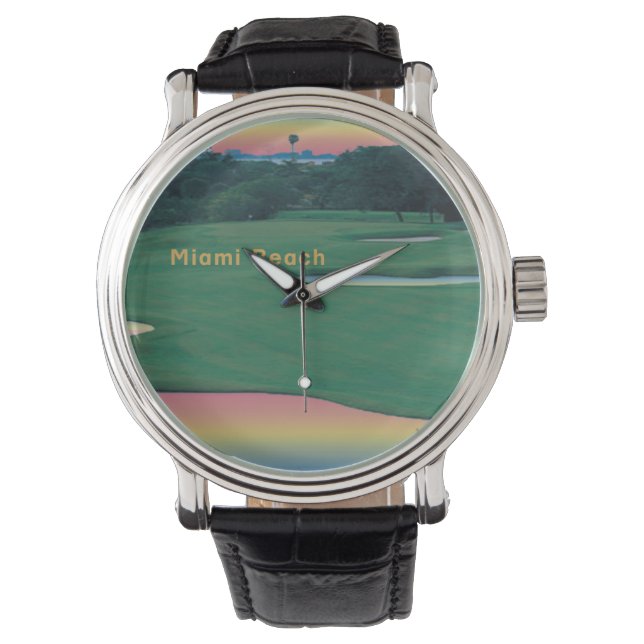 South Beach Miami Golf Horloge (Voorkant)