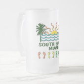 South Beach Miami Matglas Bierpul (Voorkant links)