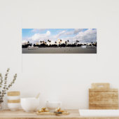 South Beach Miami Panorama Poster (Keuken)