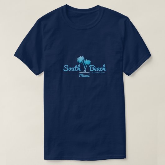 South Beach (palmbomen) - A MisterP Shirt (Design voorkant)