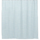 South Beach Stripe aqua rideau de douche (Devant)