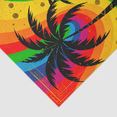 [South Beach Vibes] Retro Pop Art Deco Palm Trees Tissuepapier (Detail)