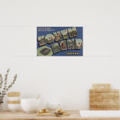 South Bend, Indiana - Grote Letter-scènes Poster (Keuken)