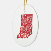 South Bend Indiana Holiday Tree Ornament (Links)