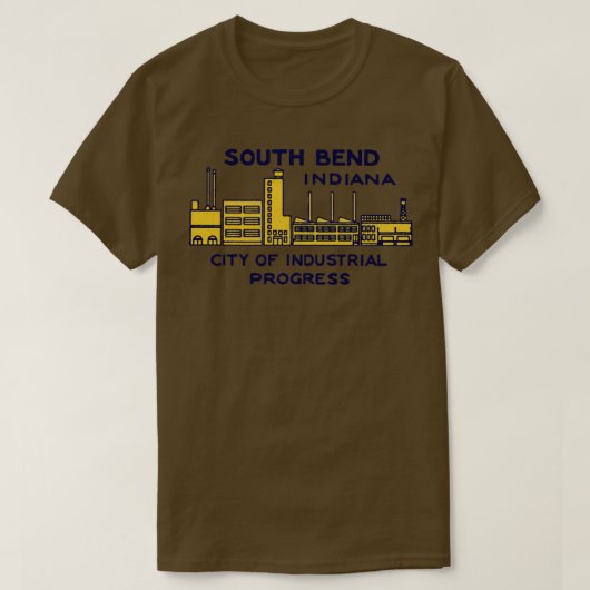 South Bend Indiana TShirt 1 dans les années 1940 (Design devant)
