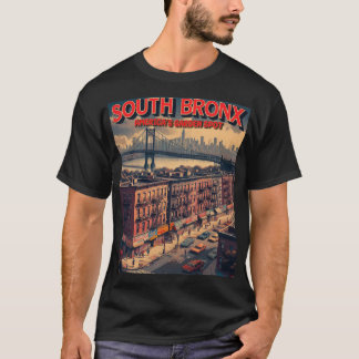 South Bronx Tourism Poster - Retro Parodie Reizen T-shirt