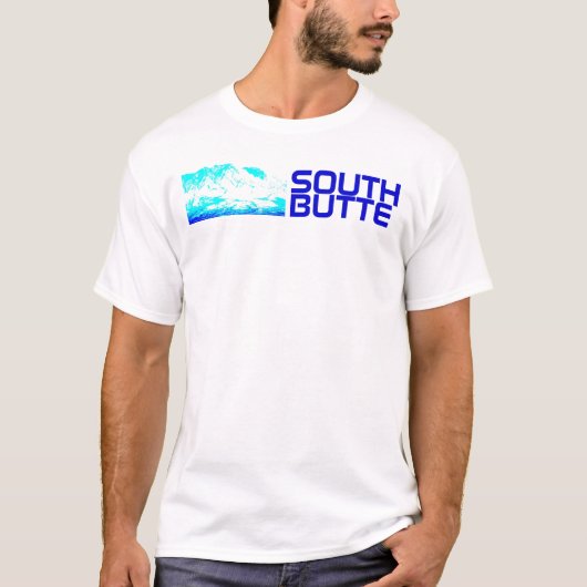 South Butte Original Blue Design T Shirt (Voorkant)