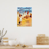 South Canterbury, Nieuw-Zeeland, mensen op het str Poster (Keuken)