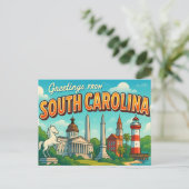 SOUTH CAROLINA BRIEFKAART (Staand voorkant)