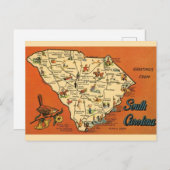 South Carolina  Briefkaart (Voorkant / Achterkant)
