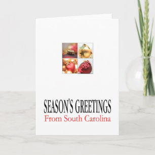 South Carolina Christmas-Kaart, specifieke staat Feestdagen Kaart