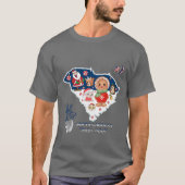 South Carolina Christmas T-shirt (Voorkant)