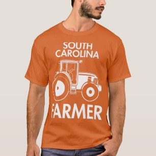 South Carolina Farmer  Mannen Tractor Boerderij Lo T-shirt