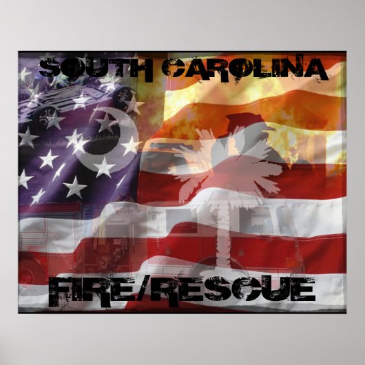 South Carolina Fire/Rescue Poster (Voorkant)