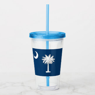 South Carolina Flag Acryl Drinkbeker