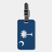 South Carolina Flag Bagagelabel (Voorkant verticaal)