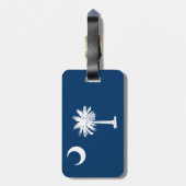 South Carolina Flag Bagagelabel (Achterkant verticaal)