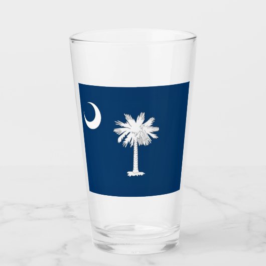 South Carolina Flag Glas (Voorkant)