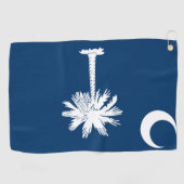 South Carolina Flag Golfhanddoek (Horizontaal)