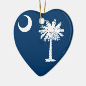 South Carolina Flag Keramisch Ornament (Links)