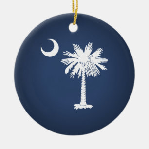 South Carolina Flag Keramisch Ornament