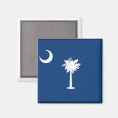 SOUTH CAROLINA FLAG MAGNEET (Voorkant / Achterkant)