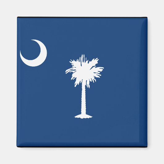 SOUTH CAROLINA FLAG MAGNEET (Voorkant)