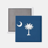 South Carolina Flag Magneet (Voorkant / Achterkant)