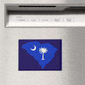 South Carolina Flag Magnet Magneet (Insitu (Vaatwasser))