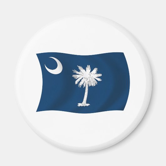 South Carolina Flag Magnet Magneet (Voorkant)