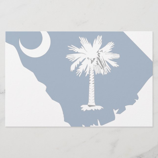 South Carolina Flag Map (Voorkant)