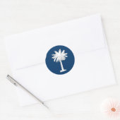 South Carolina Flag Ronde Sticker (Envelop)