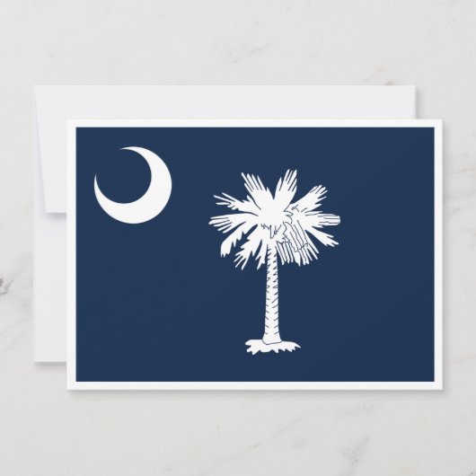 South Carolina Flag Verhuisaankondiging (Voorkant)