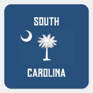South Carolina Flag Vierkante Sticker