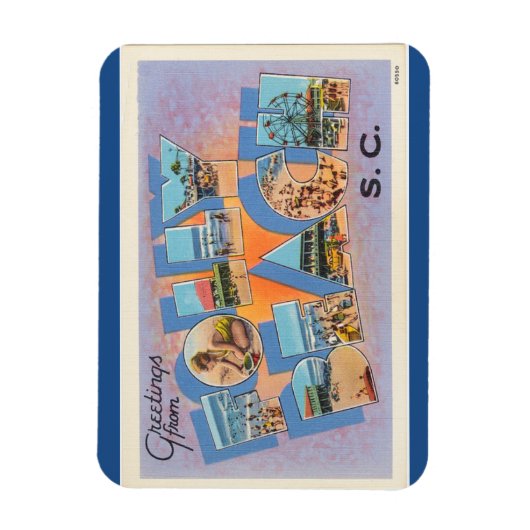 South Carolina, Folly Beach Magnet Magneet (Verticaal)