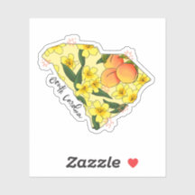 South Carolina geïllustreerde staat Sticker